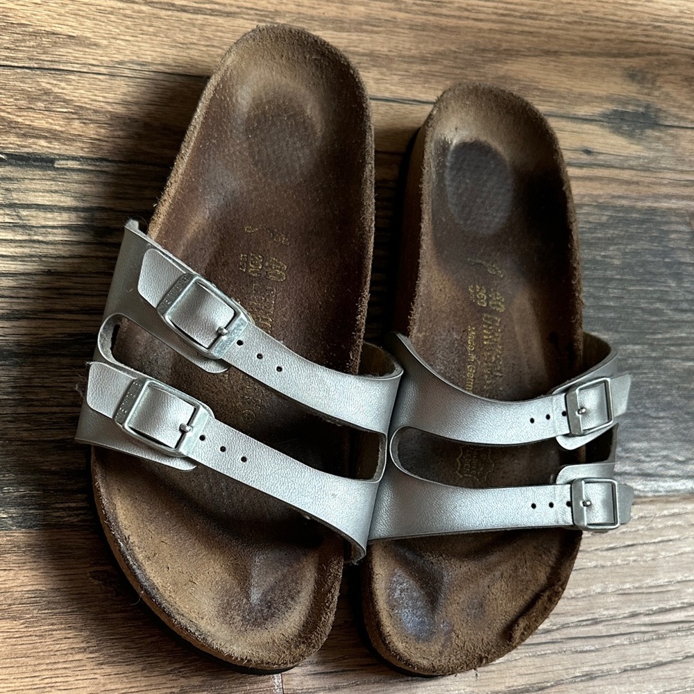 Birkenstock Metallic Double Strap Sandals